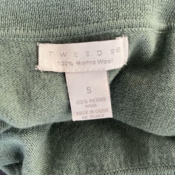 Green Tweeds Merino Wool Sweater - Picture 3 of 4